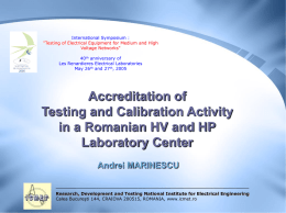 An European Mark in Testing, Calibration & Certification