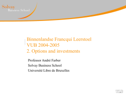 VUB Francqui Leerstoel Lecture 2