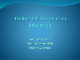 Online technologies in education