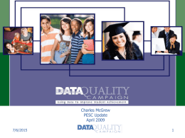 Data Quality Campaign: Improving the Quality