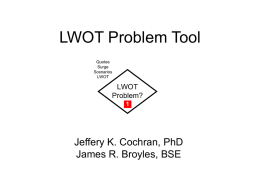 LWOT Problem? - Banner Health
