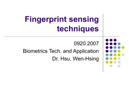 Fingerprint sensing techniques