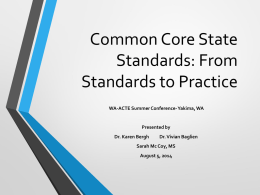 Common Core State Standards Math