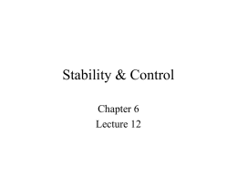 Stability & Control - Delta State University