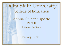 Delta State University College of Education Annual Student