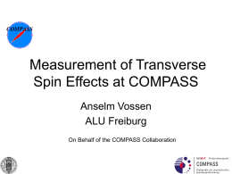 Messung transversaler Spinstrukturen bei COMPASS