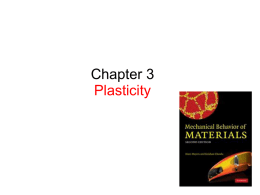 Chapter 3 Plasticity - University of California, San Diego