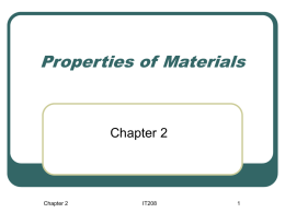 Chapter 2 Properties - College of Engineering | SIU
