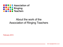Stub-Hub - Association of Ringing Teachers