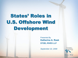 The Law of Wind - Stoel Rives LLP Attorneys at Law