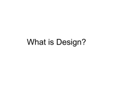 What is Design? - University of Southern Maine