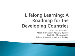 Lifelong Learning: A Roadmap for the Developing Countries