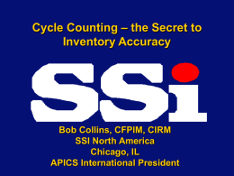 Cycle Counting &ndash; the Secret to Inventory Accuracy