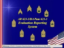 Noncommissioned Officer Evaluation Reporting System