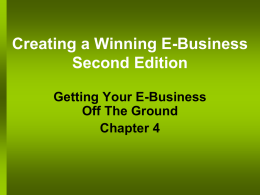 Creating a Winning E-Business