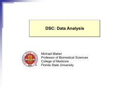 Differential Scanning Calorimetry (DSC) intro