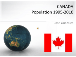 CANADA Population 1988-2008