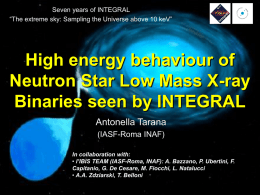 High energy behaviour of Neutron Star Low Mass X