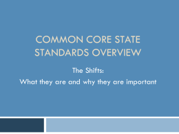 Principles of the Standards