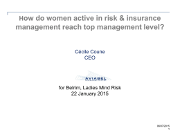 How do women active in risk & insurance management reach
