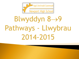 Blwyddyn 8 9 - Newport High School - Learning