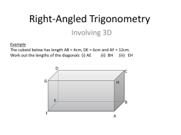Right-Angled Trigonometry