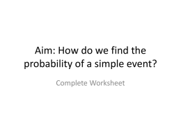 lesson10-probability of simple events