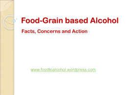 Food-Grain based Alcohol