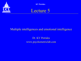 Lecture 1 - Psychometric Lab