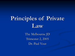 Principles of Private Law