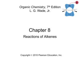 Reactions of Alkenes - John Carroll University
