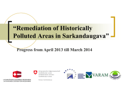 Remediation of Historically Polluted Areas in Sarkandaugava”