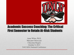 Academic Success Coaching