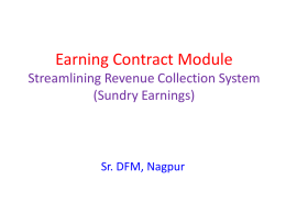 Earning Contract Module
