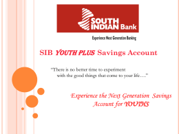 sib youth plus - South Indian Bank