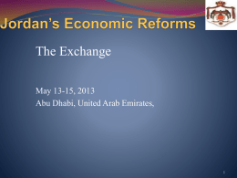 Jordan&rsquo;s Economic Reforms