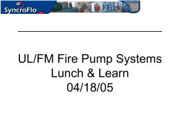 UL/FM Fire Pump Systems