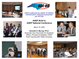 NC OPT-ED AGEP Presentation