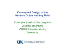 Conceptual Design of the Neutron Guide Holding Field