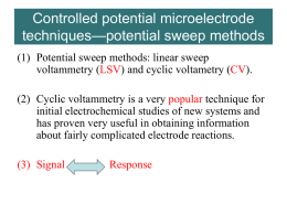 Controlled potential microelectrode techniques—potential