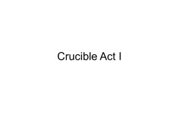 Crucible Act I - Riverdale High School