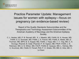 Practice Parameter or Technology Assessment: TITLE (an