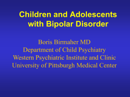Childhood Bipolar Disorder