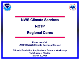NWS Climate Services
