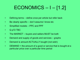 ECONOMICS – I – [1.2]