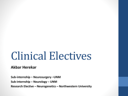 Clinical Electives