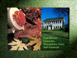 Addressing Consumer Concerns About Leaf Blower Use