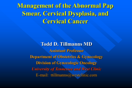 Management of the Abnormal Pap Smear
