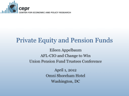 Private Equity and Pension Funds
