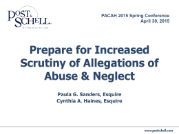 Prepare for Increased Scrutiny of Allegations of Abuse